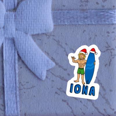 Autocollant Iona Surfeur de Noël Notebook Autocollant Iona Surfeur de Noël Gift package Image