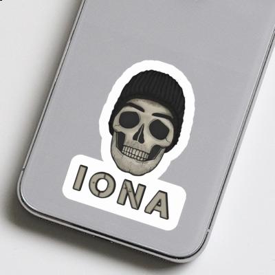Iona Autocollant Tête de mort Notebook Iona Autocollant Tête de mort Notebook Image