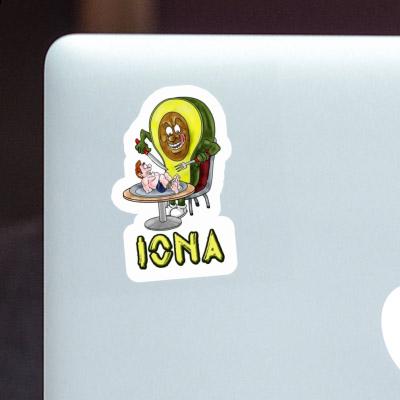 Sticker Iona Avocado Notebook Sticker Iona Avocado Gift package Image