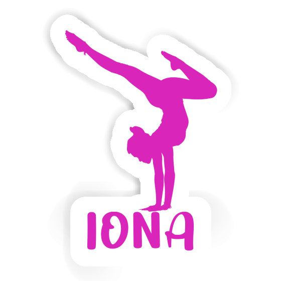 Sticker Yoga Woman Iona Sticker Yoga Woman Iona Image