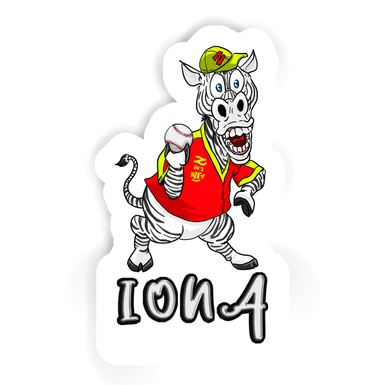 Iona Sticker Zebra Notebook Iona Sticker Zebra Gift package Image