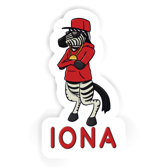 Autocollant Zebra Iona Gift package Image
