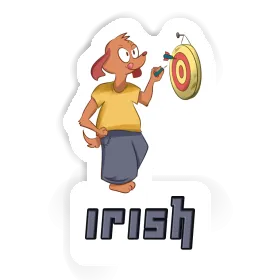 Sticker Dartspieler Irish Image