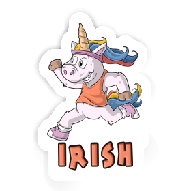 Coureuse Autocollant Irish Image