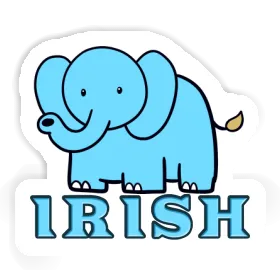 Sticker Elefant Irish Image