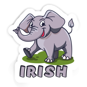 Sticker Elefant Irish Image