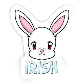 Rabbithead Sticker Irish Image