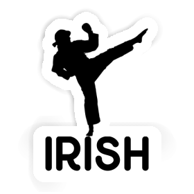Autocollant Karatéka Irish Image