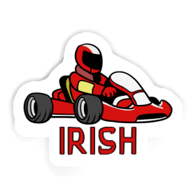Pilote de kart Autocollant Irish Image