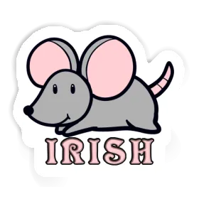 Autocollant Souris Irish Image