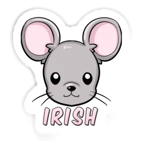 Autocollant Souris Irish Image