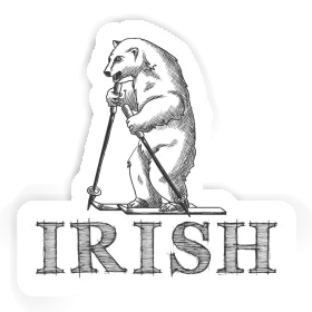 Skifahrer Sticker Irish Image