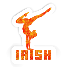 Yoga-Frau Aufkleber Irish Image