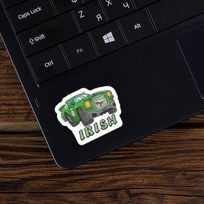 Autocollant Irish Voiture de course Laptop Image