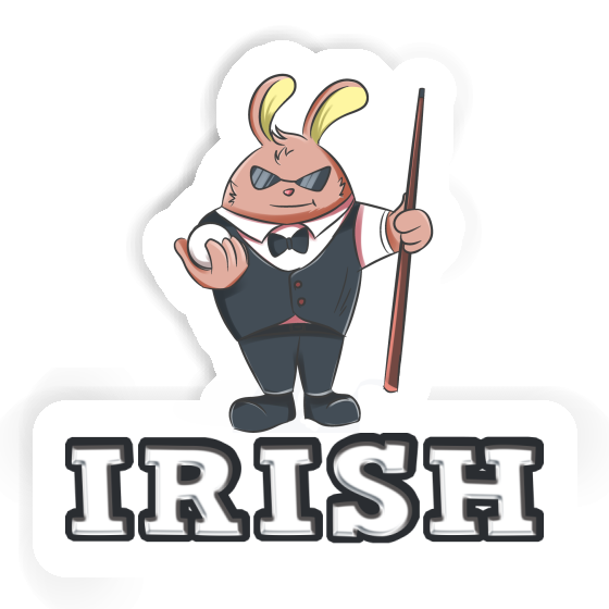 Autocollant Irish Joueur de billard Notebook Autocollant Irish Joueur de billard Notebook Image