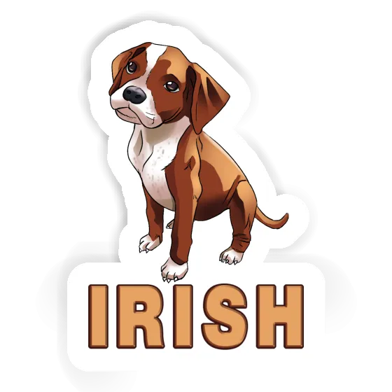 Aufkleber Irish Boxerhund Notebook Aufkleber Irish Boxerhund Gift package Image