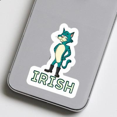 Irish Sticker Cat Laptop Image