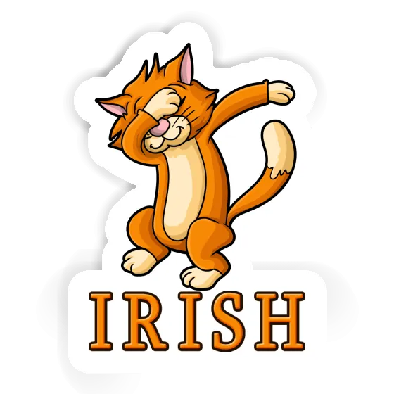 Katze Aufkleber Irish Laptop Image