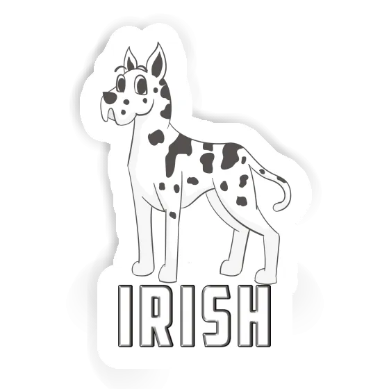Autocollant Irish Grand Danois Notebook Image