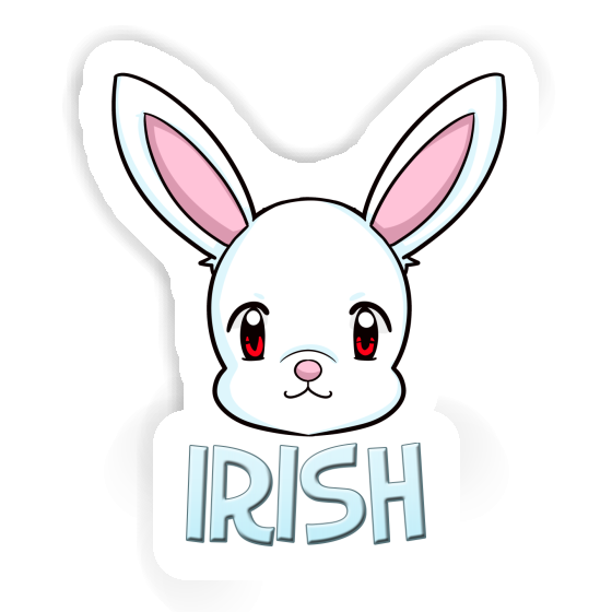Rabbithead Sticker Irish Laptop Image