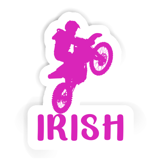 Autocollant Irish Motocrossiste Autocollant Irish Motocrossiste Image