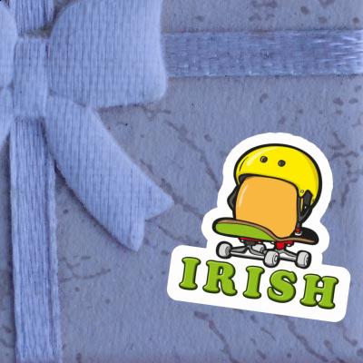 Œuf de skateboard Autocollant Irish Image