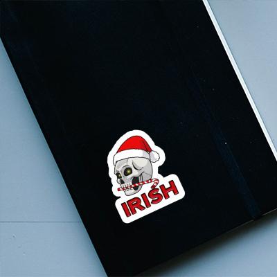 Sticker Irish Christmas Skull Notebook Sticker Irish Christmas Skull Notebook Image