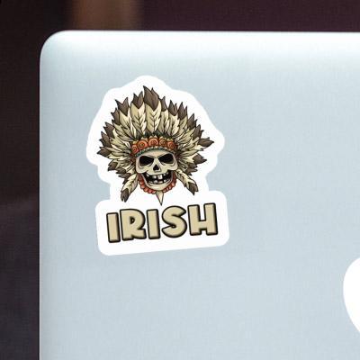 Autocollant Irish Tête de mort Autocollant Irish Tête de mort Image