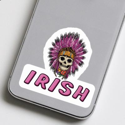 Autocollant Femmes Crâne Irish Autocollant Femmes Crâne Irish Image