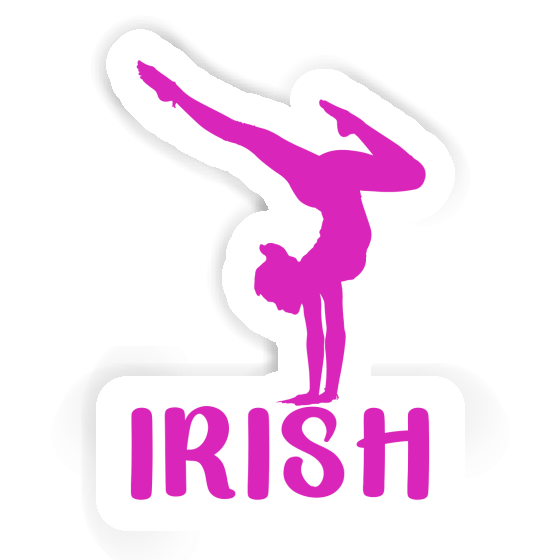 Autocollant Irish Femme de yoga Autocollant Irish Femme de yoga Image