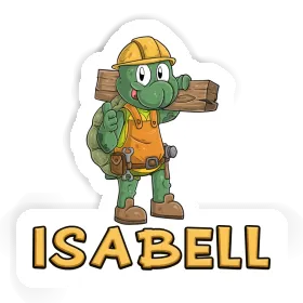 Aufkleber Bauarbeiter Isabell Image