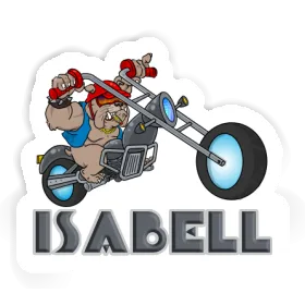 Isabell Sticker Motorradfahrer Image