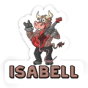 Aufkleber Isabell Gitarrist Image