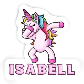 Sticker Isabell Dabbing Unicorn Image