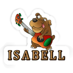 Gitarrenhund Sticker Isabell Image