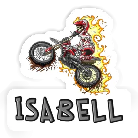 Sticker Dirt Biker Isabell Image