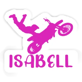 Motocross Rider Sticker Isabell Image