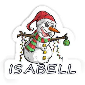 Aufkleber Schneemann Isabell Image