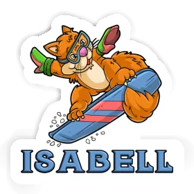 Sticker Snowboarderin Isabell Image
