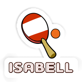 Isabell Sticker Table Tennis Racket Image
