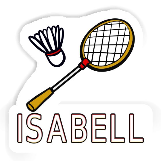 Autocollant Isabell Raquette de badminton Notebook Autocollant Isabell Raquette de badminton Notebook Image