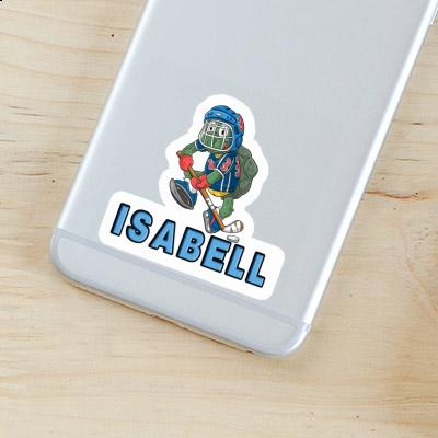 Autocollant Joueur de hockey sur glace Isabell Laptop Autocollant Joueur de hockey sur glace Isabell Laptop Image