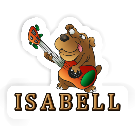 Guitariste Autocollant Isabell Notebook Image