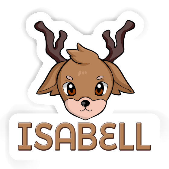 Autocollant Tête de cerf Isabell Notebook Autocollant Tête de cerf Isabell Notebook Image