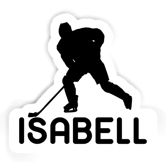 Aufkleber Eishockeyspieler Isabell Notebook Aufkleber Eishockeyspieler Isabell Gift package Image