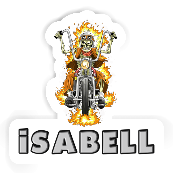Aufkleber Isabell Motorradfahrer Notebook Aufkleber Isabell Motorradfahrer Gift package Image