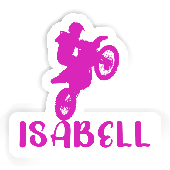 Motocrossiste Autocollant Isabell Laptop Motocrossiste Autocollant Isabell Laptop Image