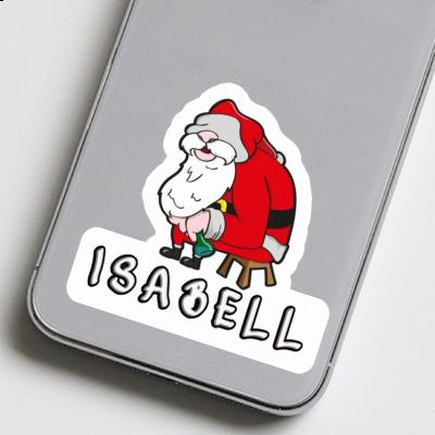Weihnachtsmann Aufkleber Isabell Weihnachtsmann Aufkleber Isabell Image