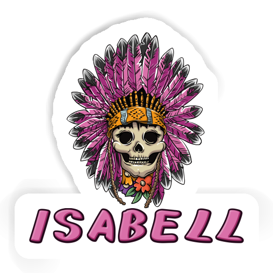 Autocollant Isabell Femmes Tête de mort Laptop Autocollant Isabell Femmes Tête de mort Laptop Image