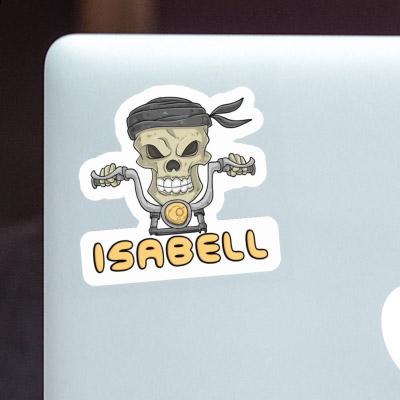 Motorcycle Rider Sticker Isabell Laptop Motorcycle Rider Sticker Isabell Laptop Image
